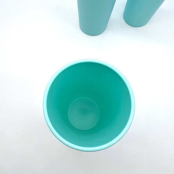 Vintage Tupperware Nesting Tumblers Blue Set of 3 60s Midcentury USA - Picture 5 of 10